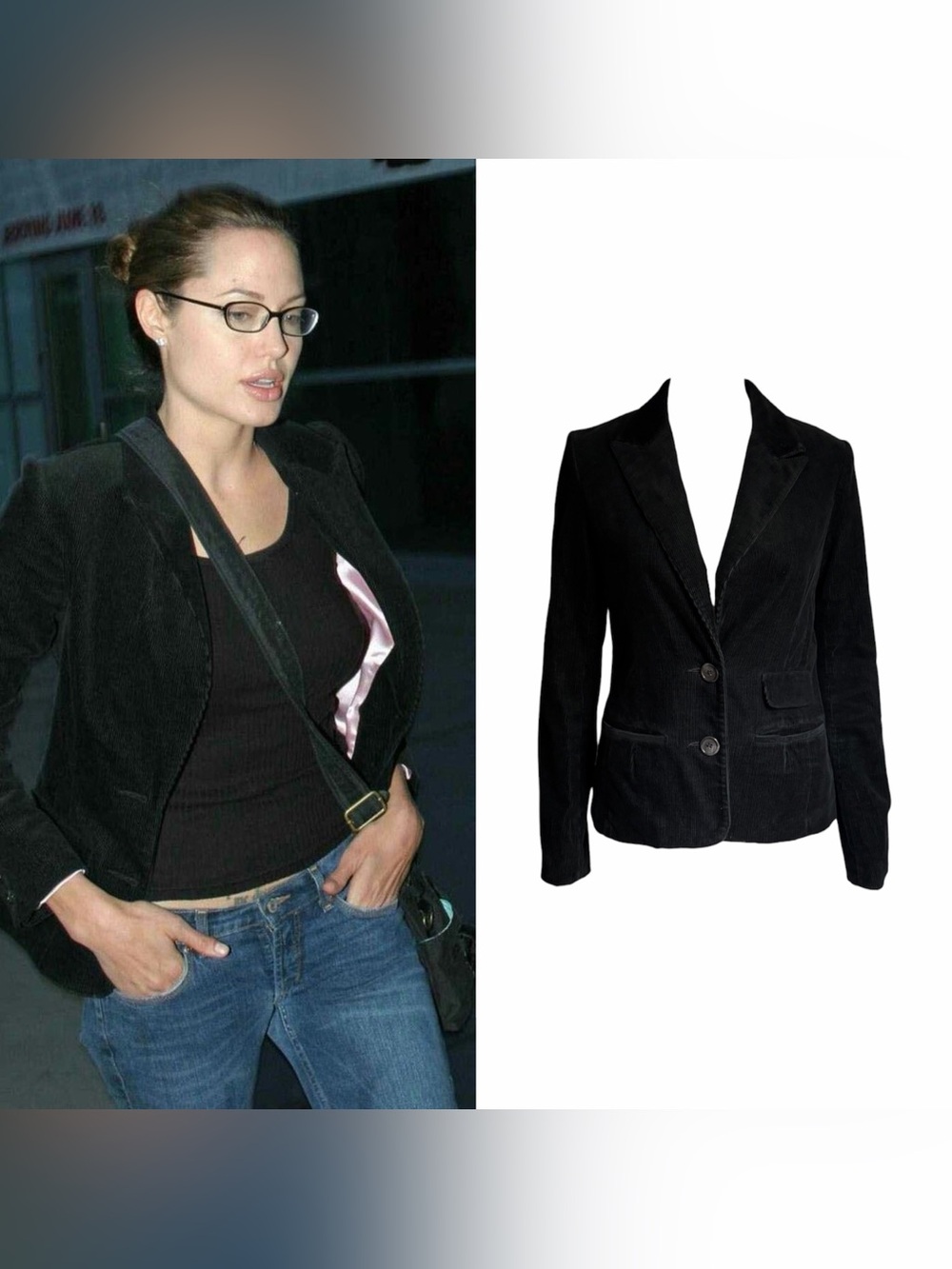 1990s Corduroy Blazer - As Seen On Angelina Jolie